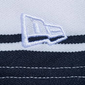 NEW ERA ニューエラ　鹿の子 ミッドネック Tシャツ ボーダー　ゴルフ ニューエラ（NEW ERA）（メンズ、レディース）ゴルフウェア